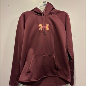 Under Armour Burgundy Hoodie with Logo